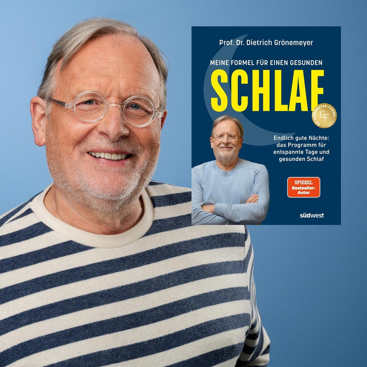 Prof. Dr. Dietrich Grönemeyer mit seinem Buch Schlaf