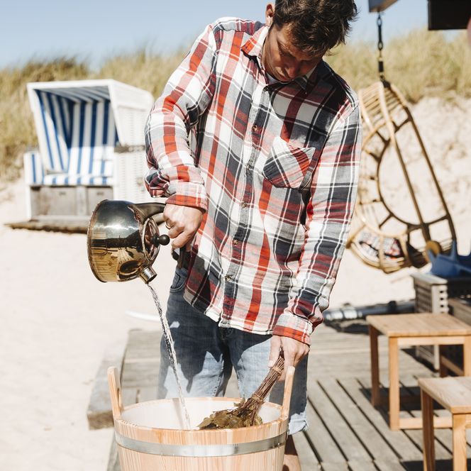 Strandsauna List Aufguss