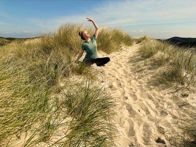 Yoga am Strand in Hörnum und Spaziergang