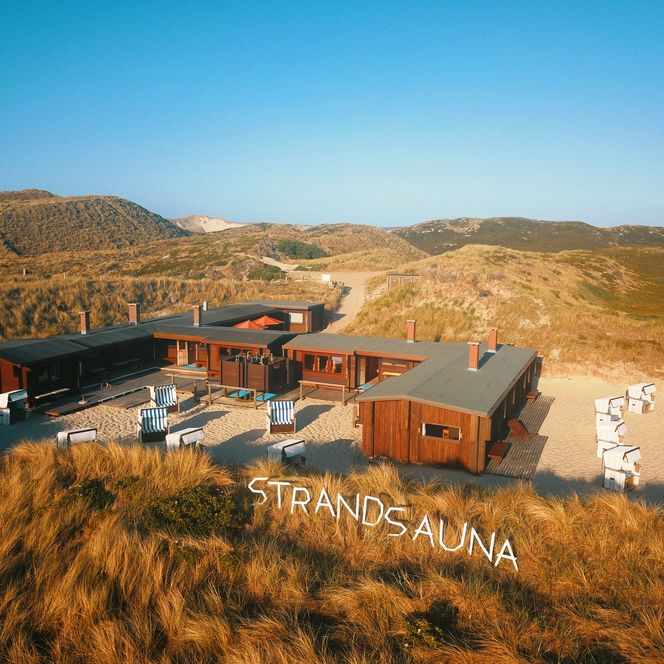 Strandsauna Listland von oben