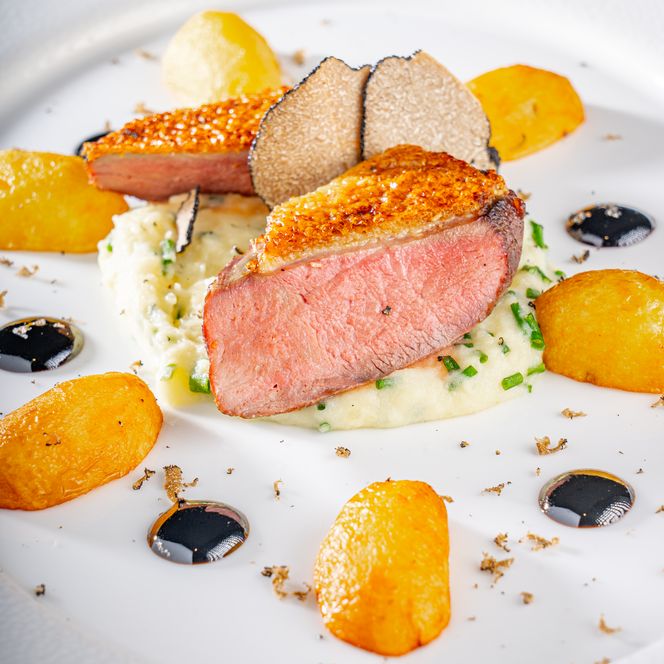 Private Dining auf Sylt – Entengericht mit Trüffel