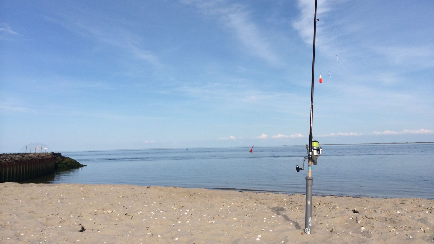 Angel am Sylter Strand