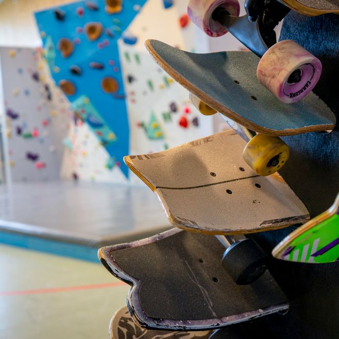 Skateboards in der Slt4Fun Halle