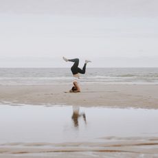 Yoga am Strand