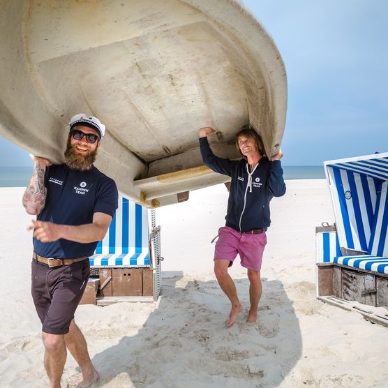 Kampen-Team am Strand in Kampen