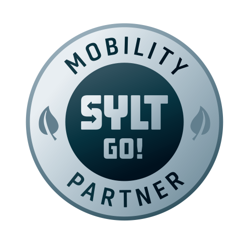 Logo von SyltGO! mit der Aufschrift „Mobility Partner“