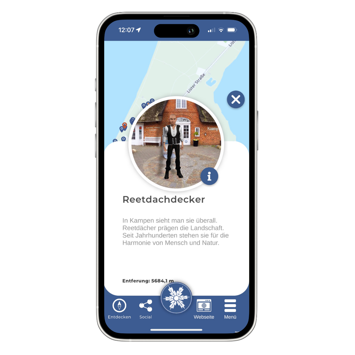 Kampen.Digital Augmented Reality Erlebnis