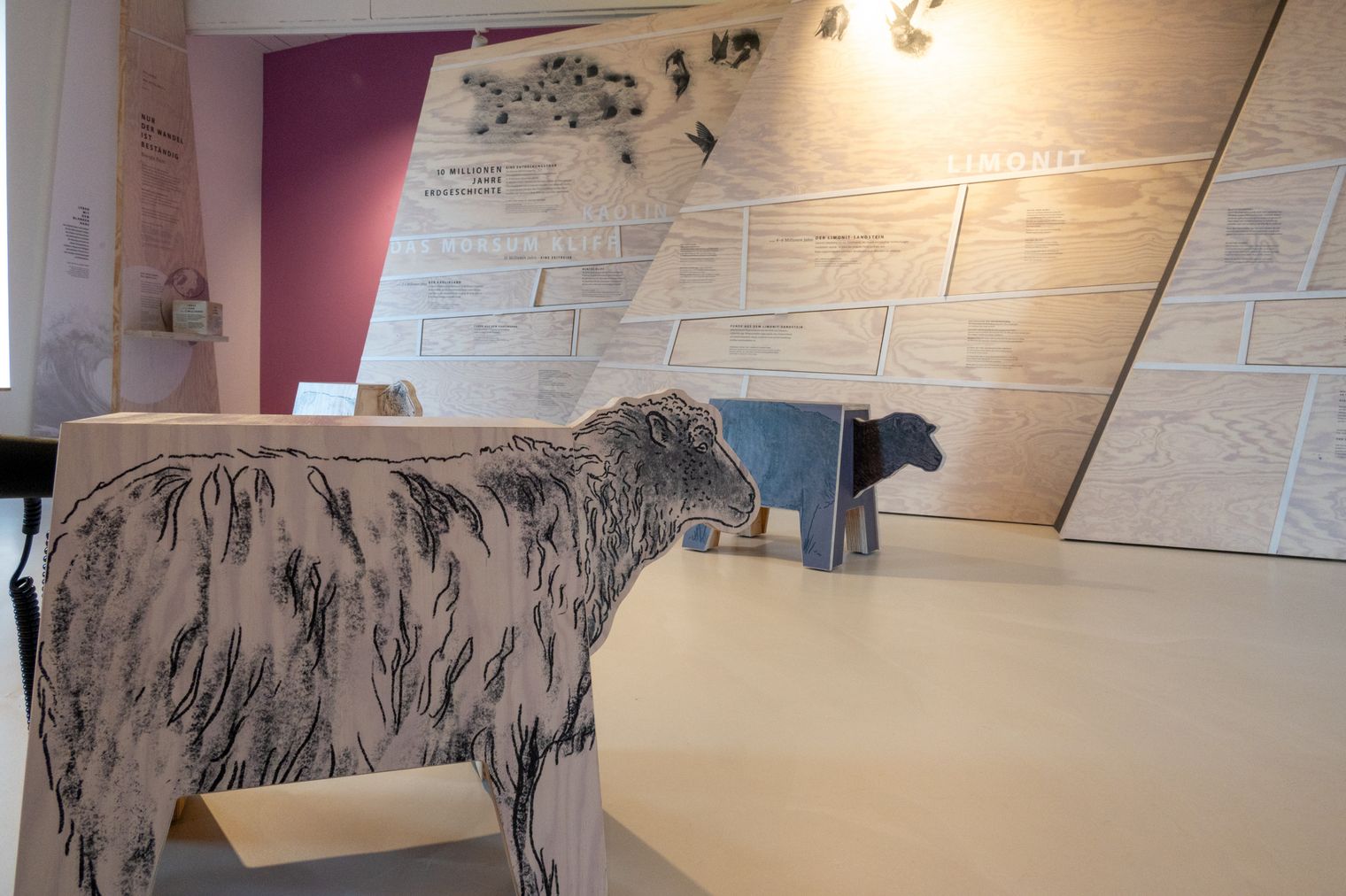Ausstellungsraum im Naturzentrum Braderup