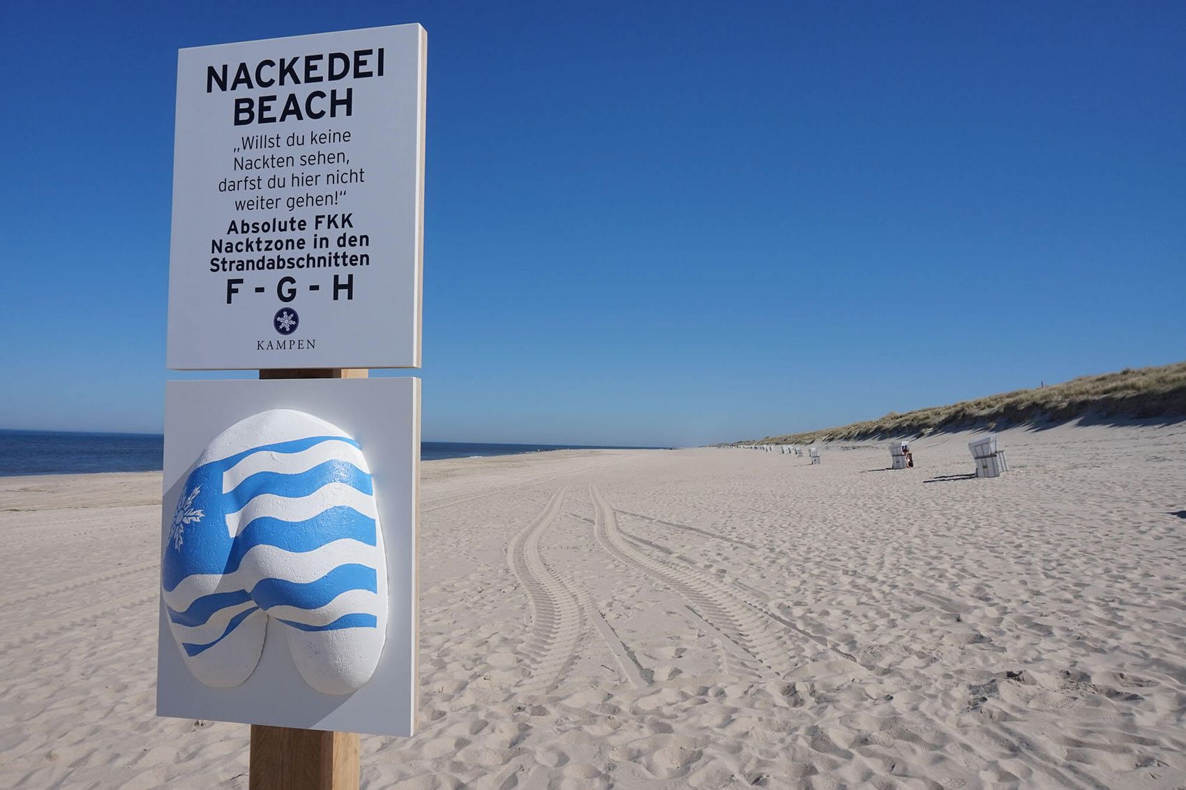 Nackedei Beach in Kampen