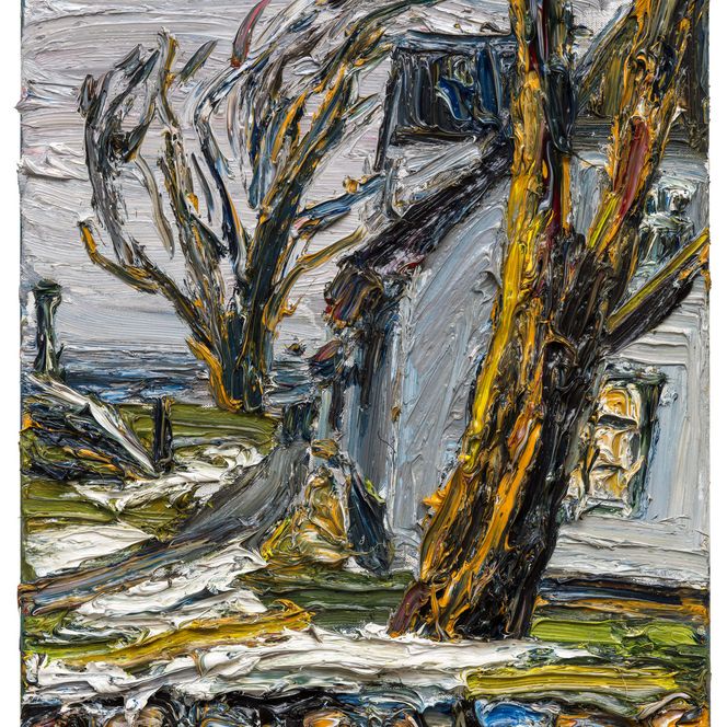 Sylt Museum am Abend, Öl auf Leinwand, 80 x 60 cm, 2026