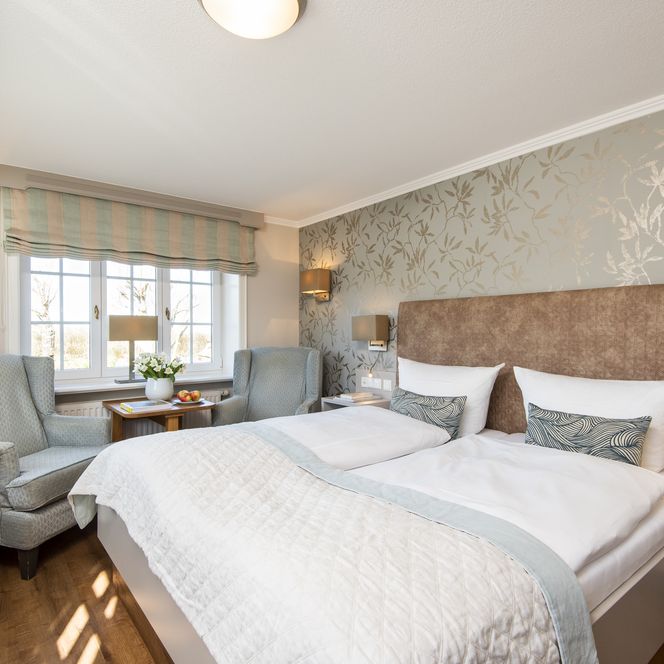 © Ahnenhof Kampen_Doppelzimmer mit Terrasse (1)