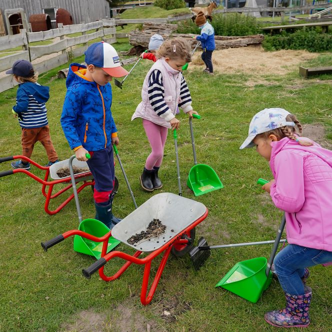 Kindergruppe im Schafgehege