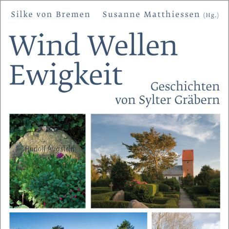 Buchcover mit Bildern der Sylter Friedhöfe