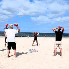 Strandanimation mit Manni