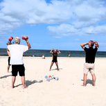 Strandanimation mit Manni